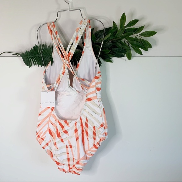 La Blanca Vista Mirage Multi Strap Cross Back One Piece - Picture 5 of 11